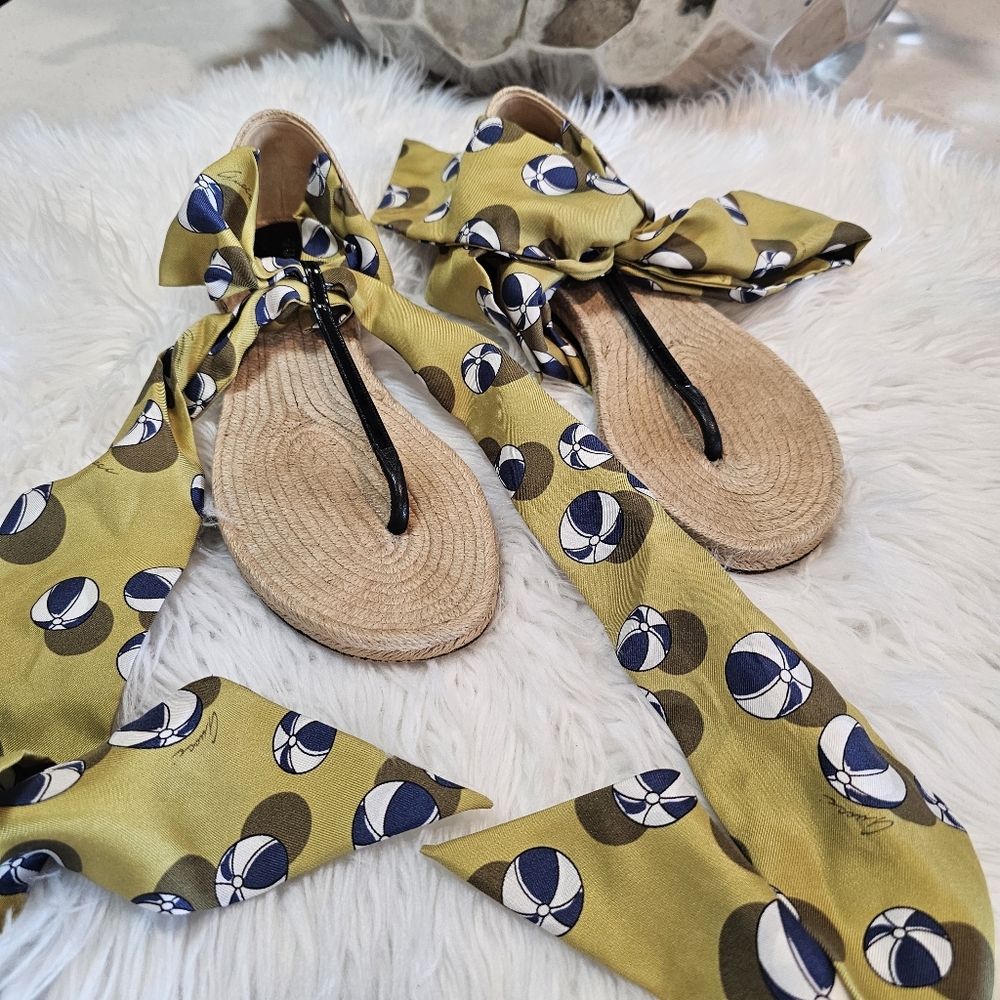 Gucci Women's Beach Ball Carolina Ankle T Espadrilles wit